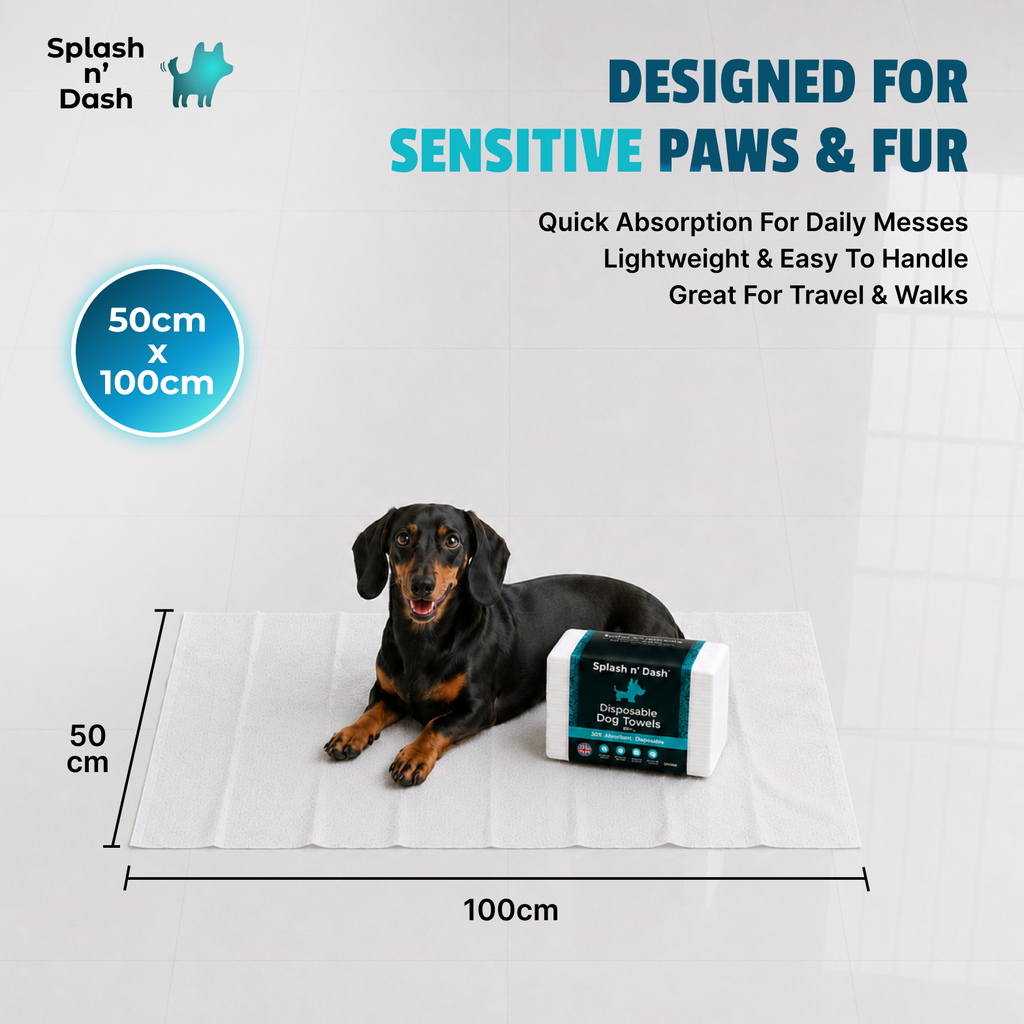Splash n' Dash Dog Drying Towel | Pack of 20