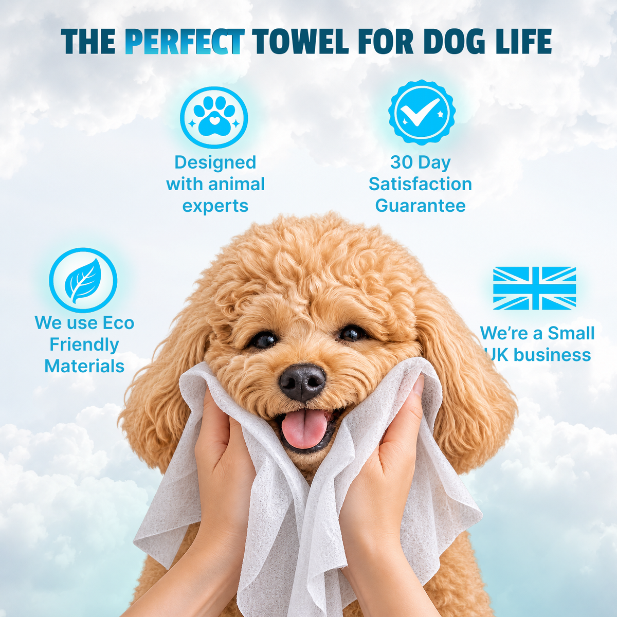Splash n' Dash Dog Drying Towel | 3 Pack (60 Towels)