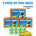 Splash n' Dash Cornstarch Dog Poop Bags | Pack of 240 Rolls