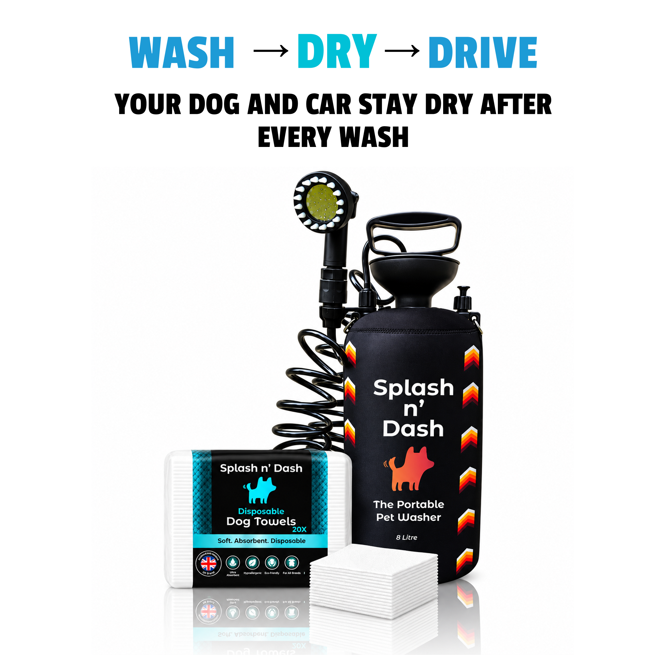 Complete the Wash Kit — 8L Washer + Medium Towel Pack